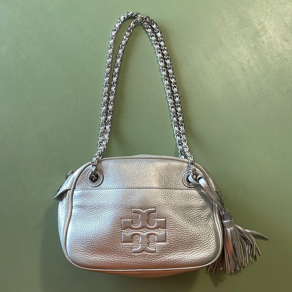Tory Burch Thea Crossbody Silver